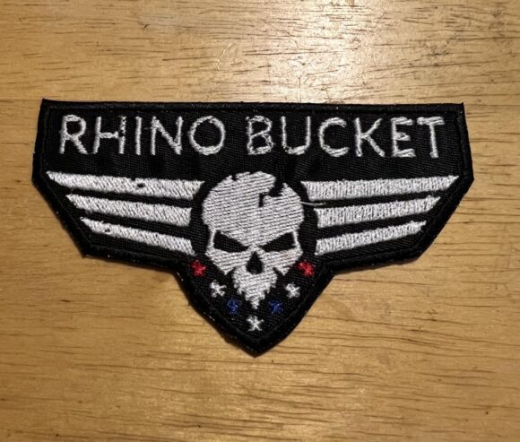 rhino bucket white bomber patch