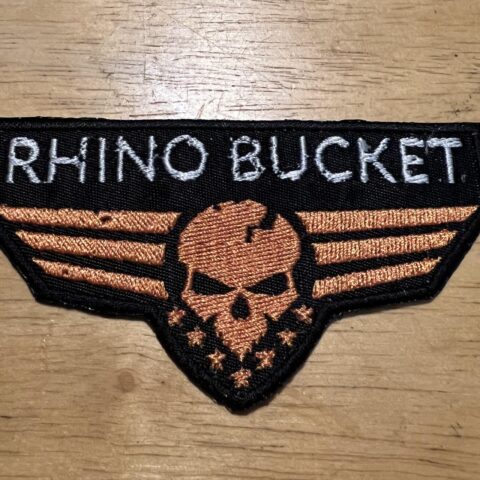 rhino bucket orange bomber patch