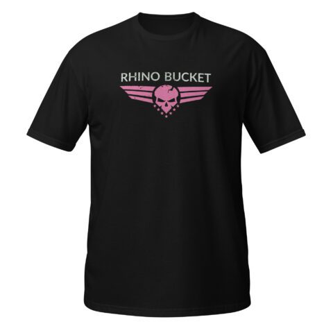 Short-Sleeve Unisex T-Shirt with Pink Logos