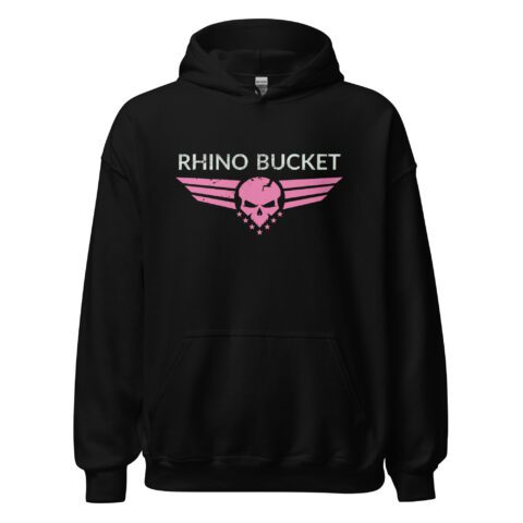 Unisex Pullover Hoodie with Pink Logos