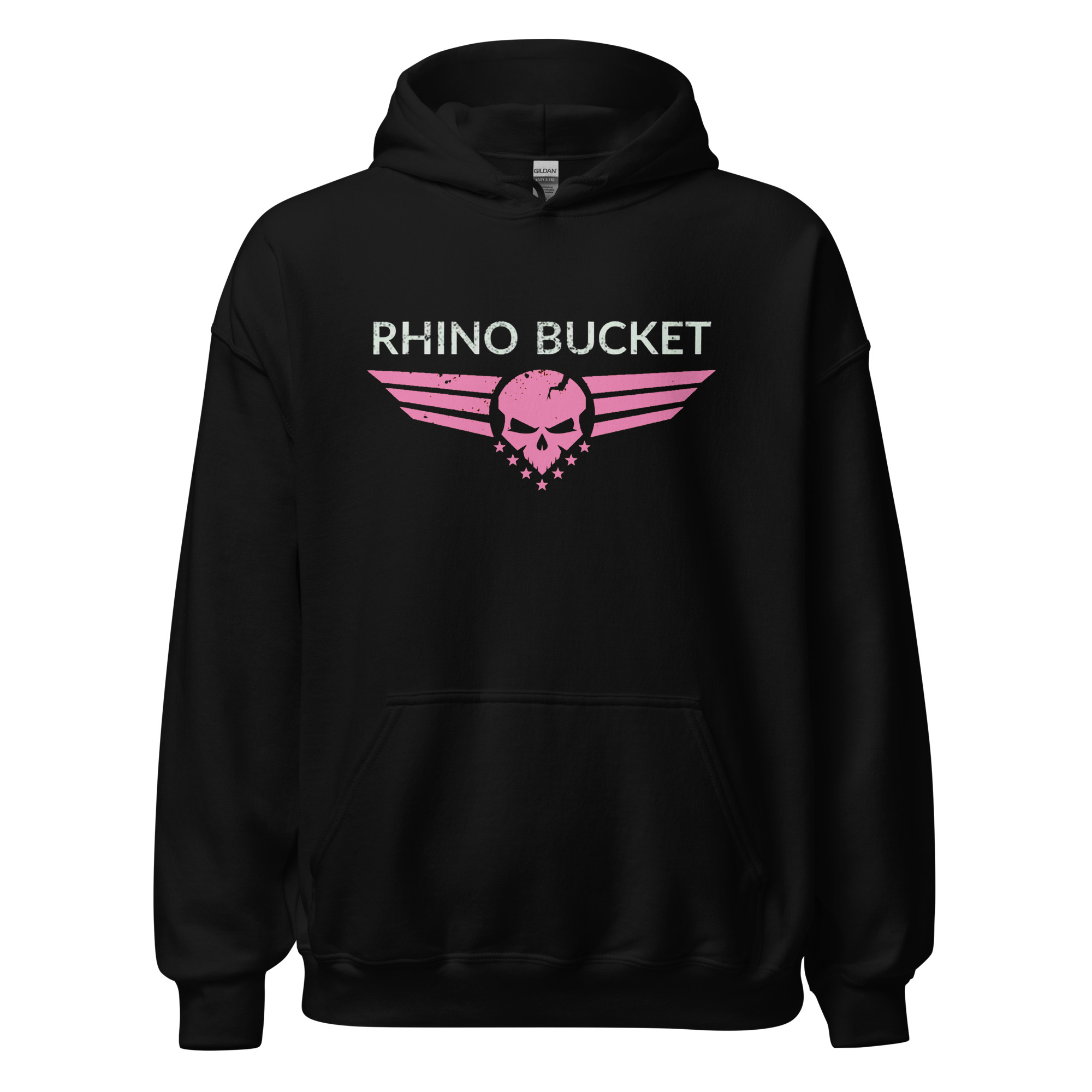 Unisex Pullover Hoodie with Pink Logos
